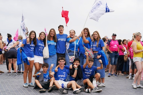 En directo, la bandera de La Concha