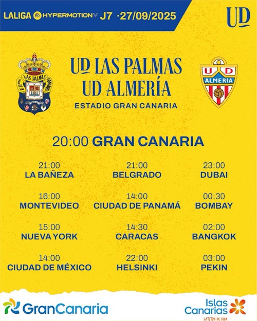 UD Las Palmas - Almería: partido, goles y resultado, en directo