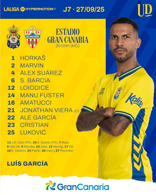 UD Las Palmas - Almería: partido, goles y resultado, en directo