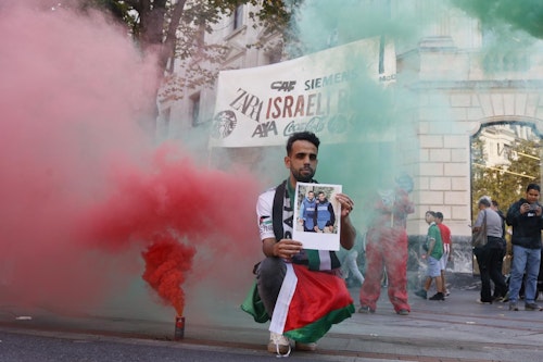 Concluye la jornada de huelga de apoyo a Palestina con una concentración en Indautxu