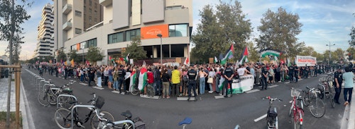 Así ha sido el directo de la manifestación ante un Roig Arena blindado para el Valencia Basket-Hapoel