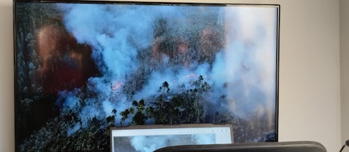 Los vecinos afectados por en incendio en el Monte Areo, en Gijón, ya están en sus casas
