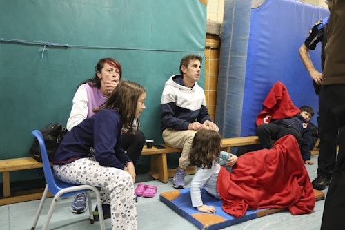 Los vecinos afectados por en incendio en el Monte Areo, en Gijón, ya están en sus casas