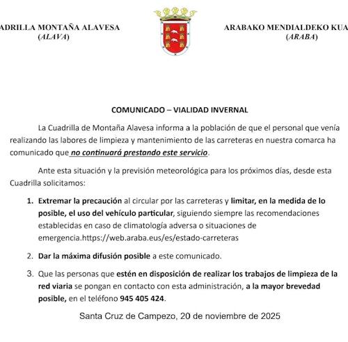 Directo | Llega la nieve a Álava