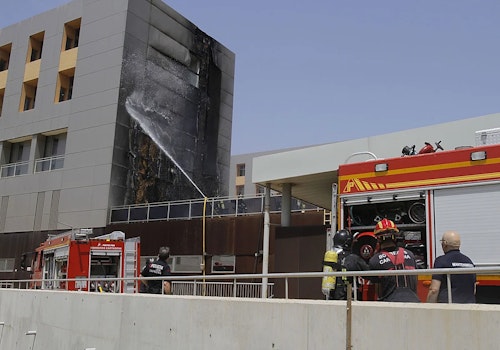 Así hemos contado en directo el incendio del hospital Santa Lucía de Cartagena