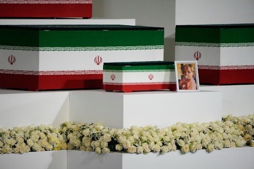 In photos: Mourners pay respects to slain leader Khamenei at Tehran's Grand Mosalla